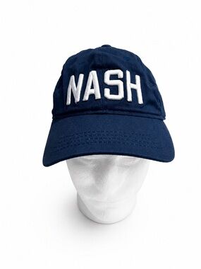 The Nash Collection NASH Navy White Embroidered Nashville Dad Hat Cap